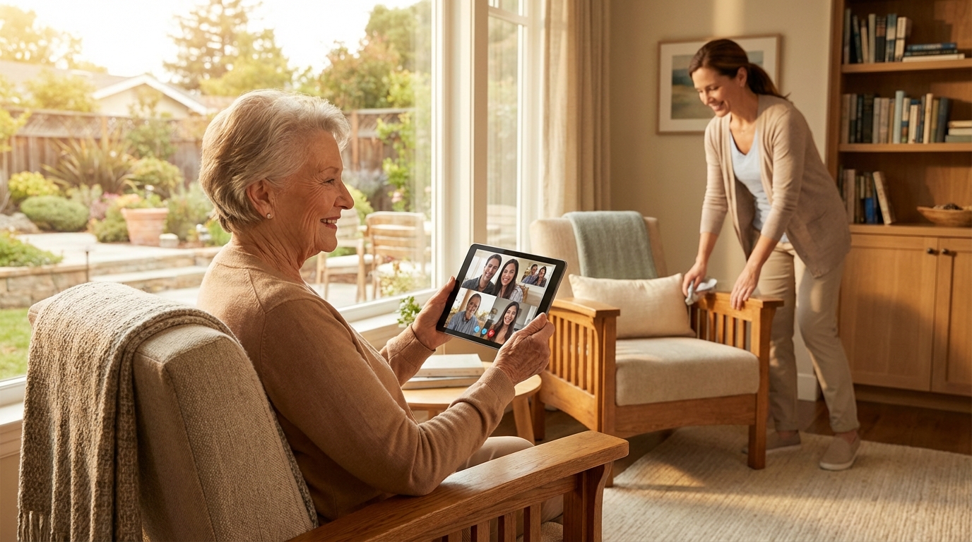 Tech in Senior Care: Keeping Families Connected
